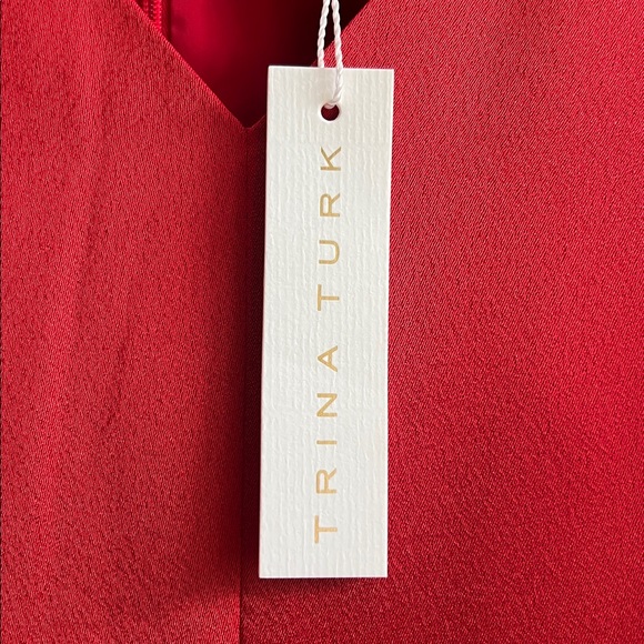 New Trina Turk Red Moment Dress Size 8 - Picture 6 of 10